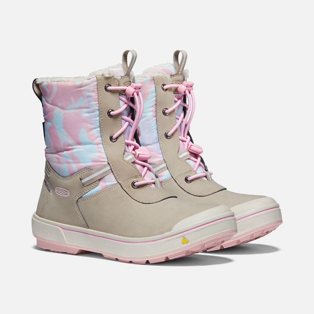 Keen Vinterkängor Barn Beige/Rosa - Kelsa Waterproof - 479680JRU